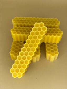 Yellow Beeswax Block - Natural, Triple Filtered , Honey Scent