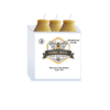 3 Packs Natural Beeswax Pillar Candles, 100% Pure Beeswax Candles with 25 Hours Burn Time, Smokeless