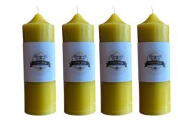 Pure Beeswax Pillars Candles