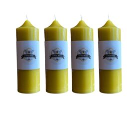 Pure Beeswax Pillars Candles