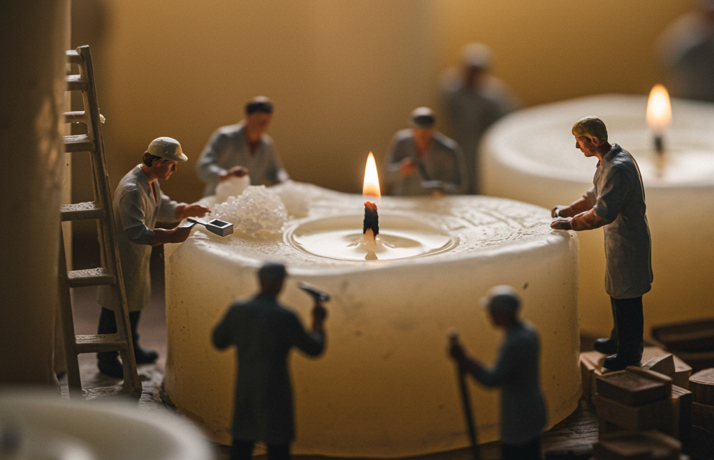 handmade beeswax candles