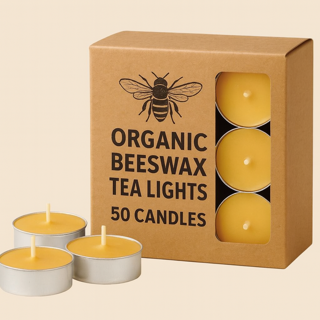 Organic Beeswax Tea Lights