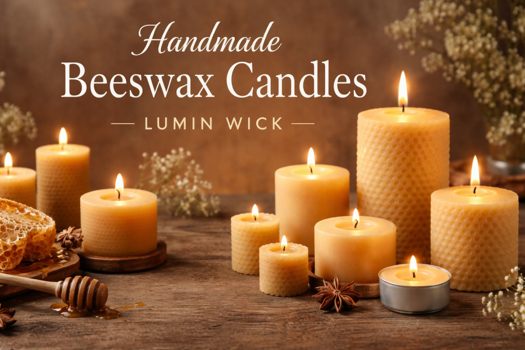 handmade beeswax candles