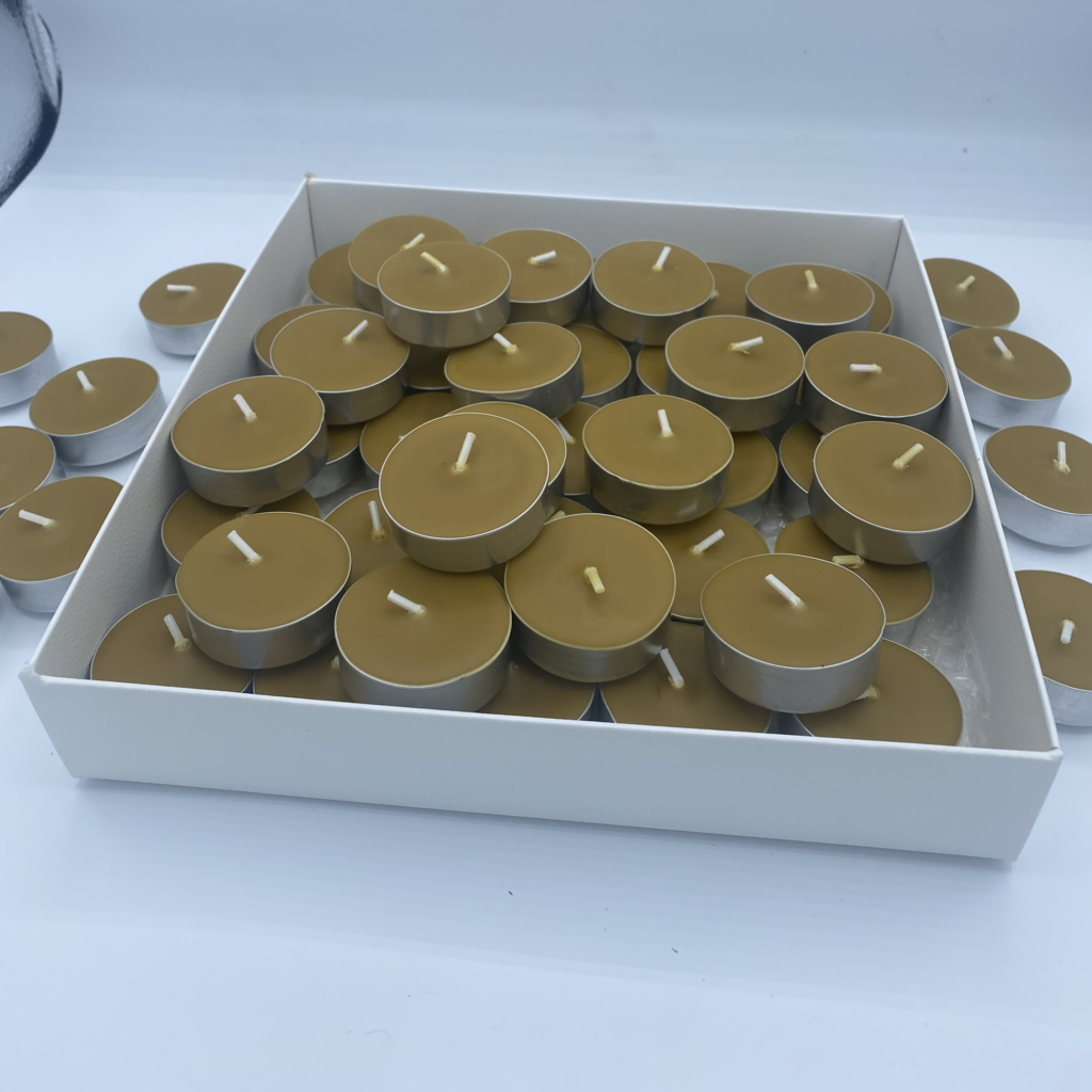 tealight candles beeswax lumin wick
