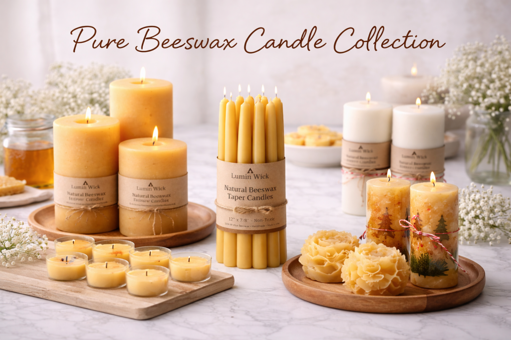 Pure Beeswax Candle Collection